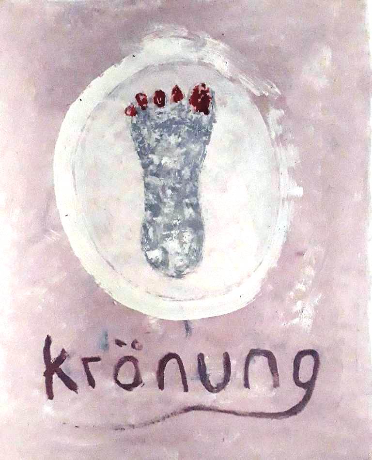 Hans Pfleiderer - Krönung - 07.04.2020 - Öl auf Papier - 50cm x 40cm